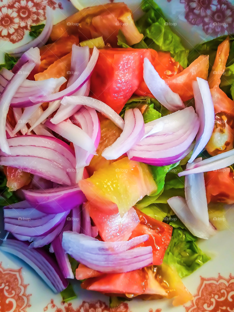greek salad close-up