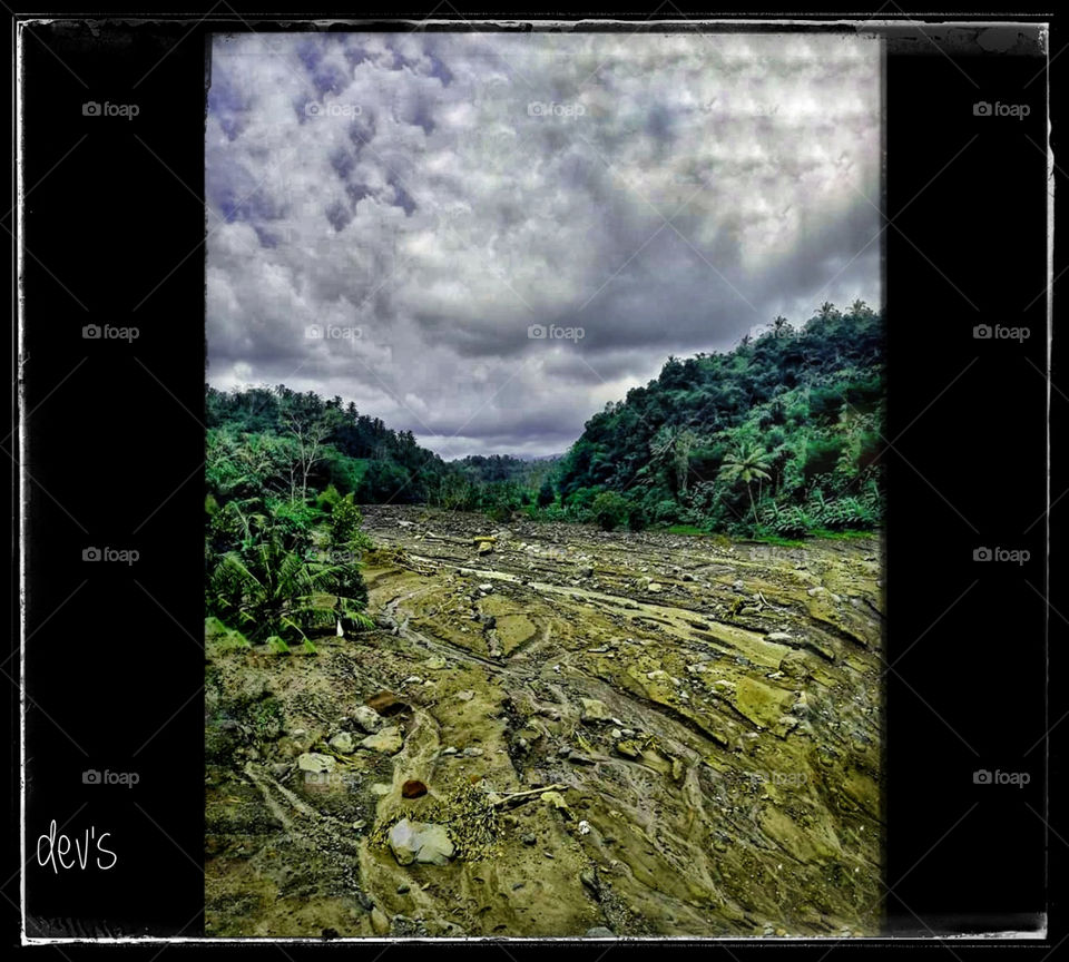 What remains of the volcano eruption Mount Agung, Bali 🌋