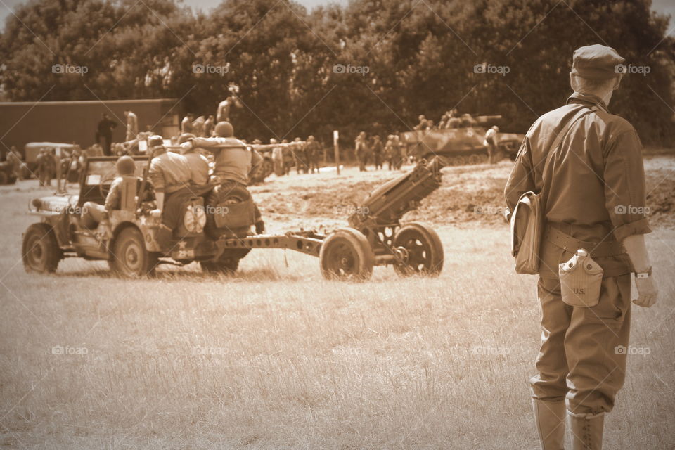 People, Military, Group Together, Vehicle, Uniform