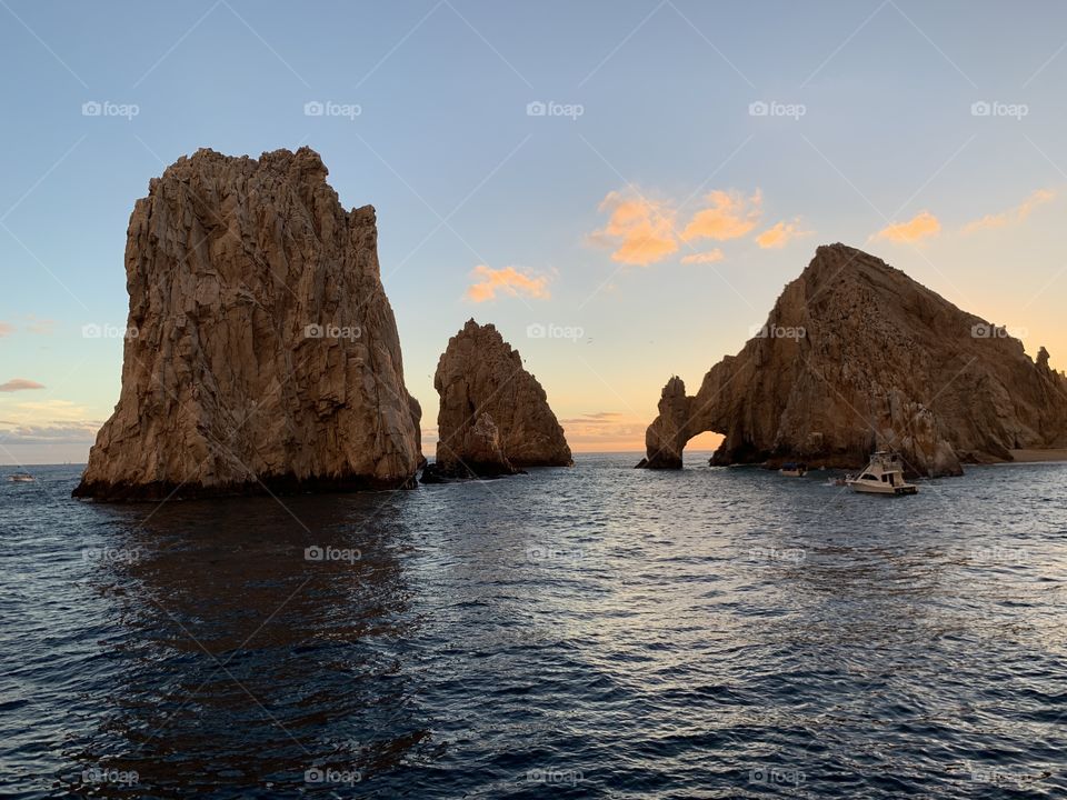 Cabo arch at sunset