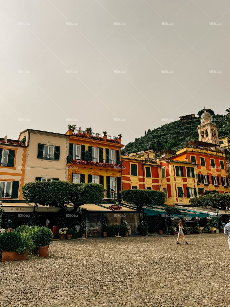 Sunset colors in Portofino Italy