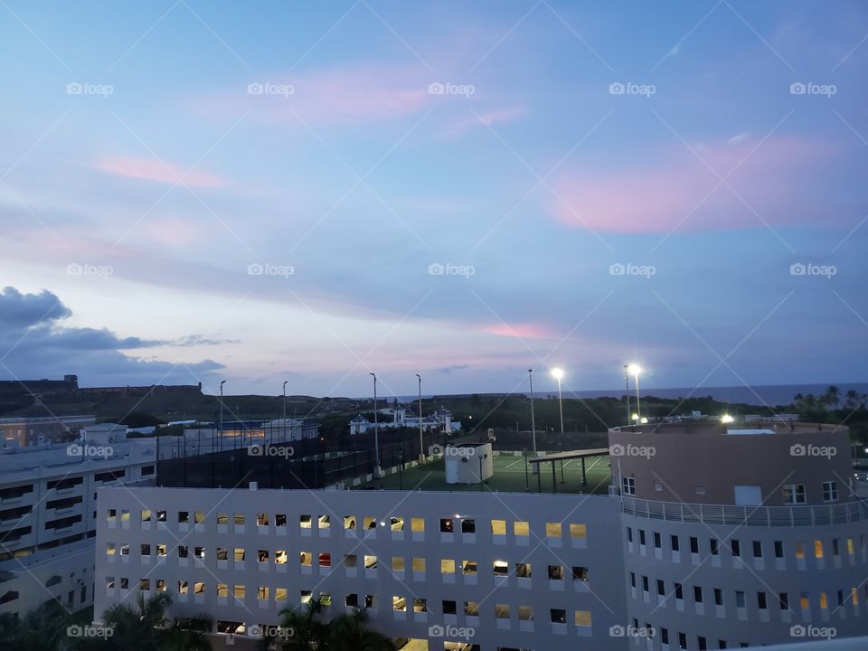 Sunset in Old San Juan Puerto