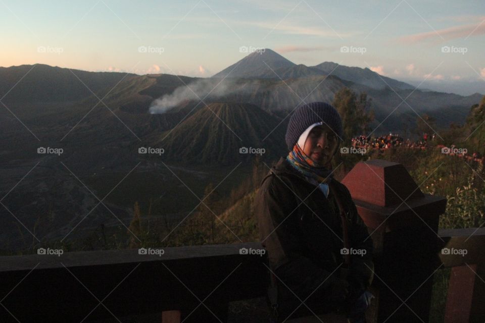 sunrise in Bromo mountain