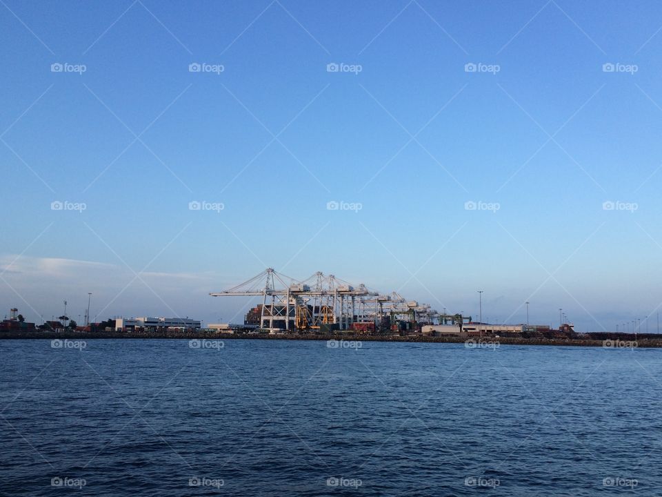 Port of Long Beach cranes