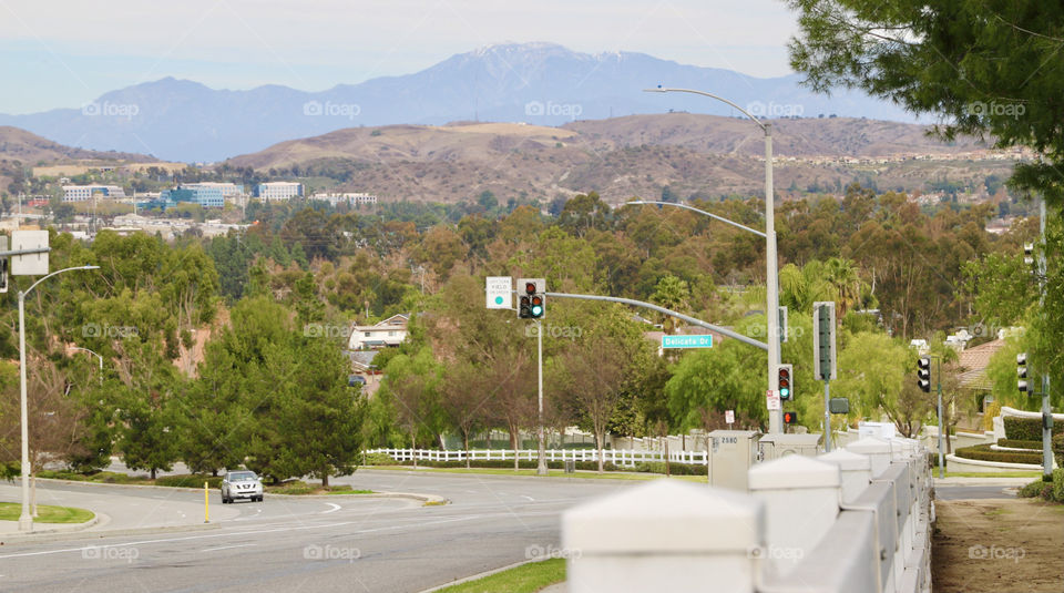 View from near the top of a hill 