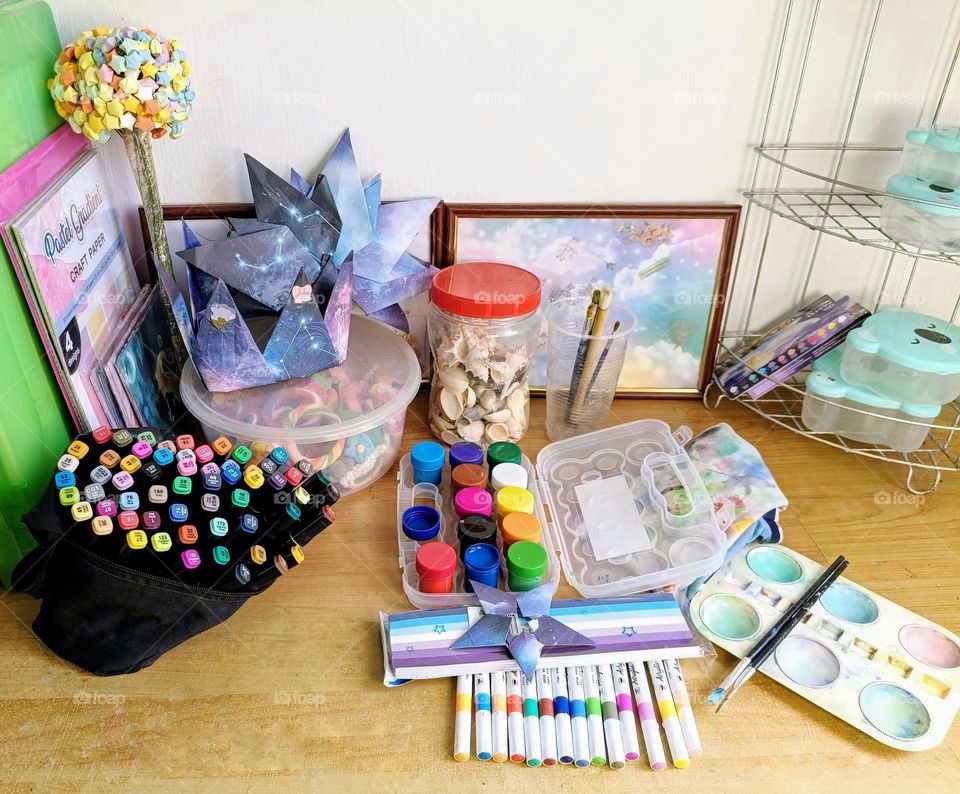 A place for art work and creating.