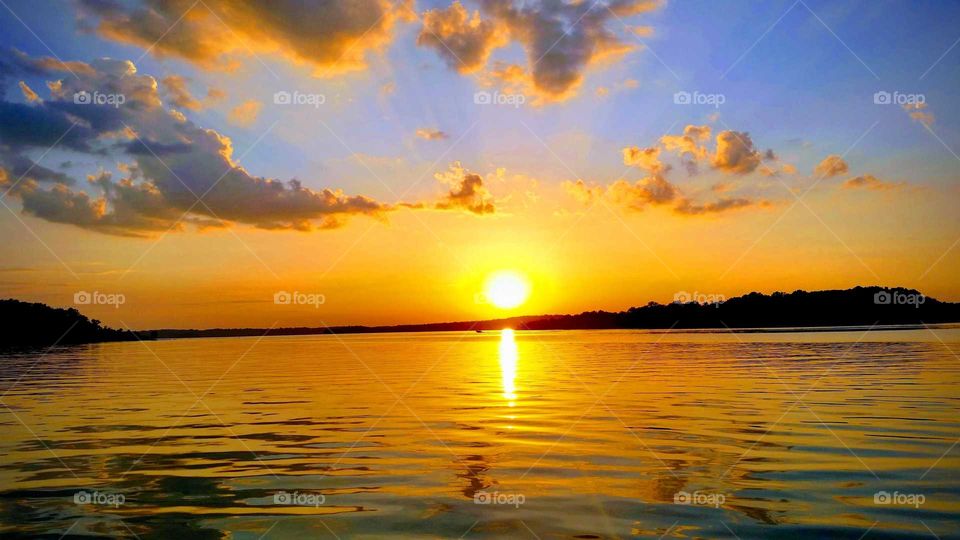 Sunset @Percy Priest Lake, just outside Nashville city limits.