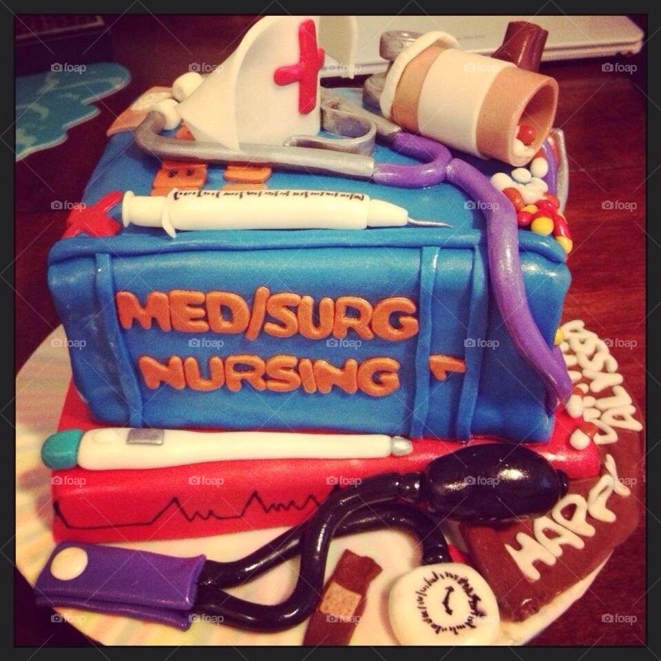 My 1st nursing book cake 