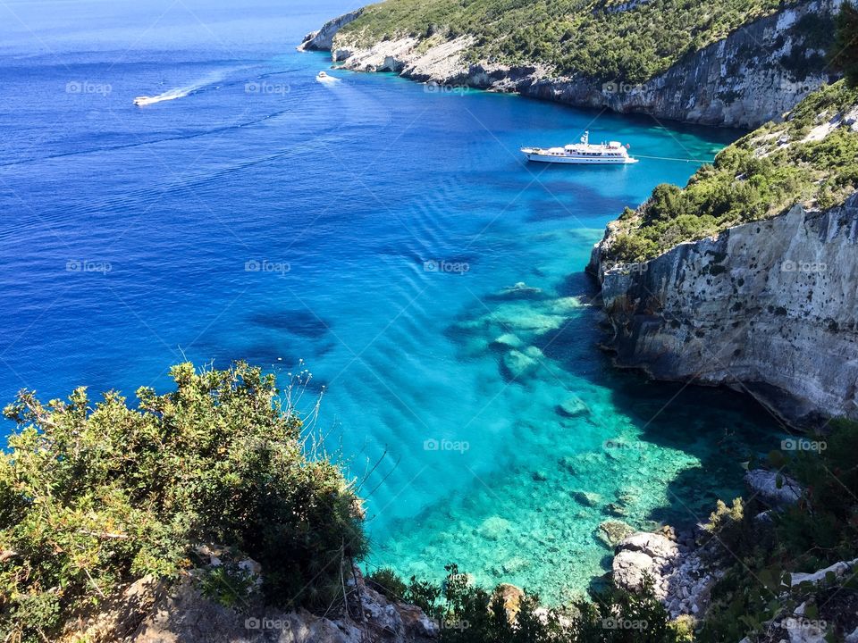 Turquoise waters of Zakynthos