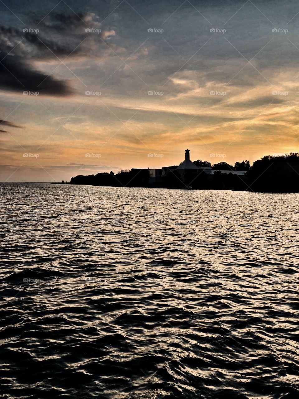 Sunset providing golden end to the day 