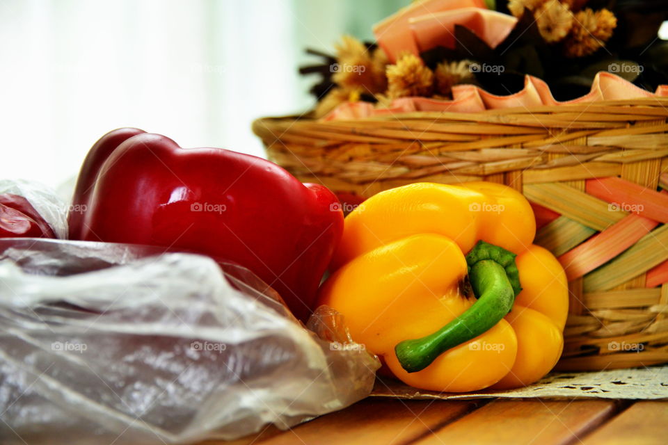 Close-up of bell peppers