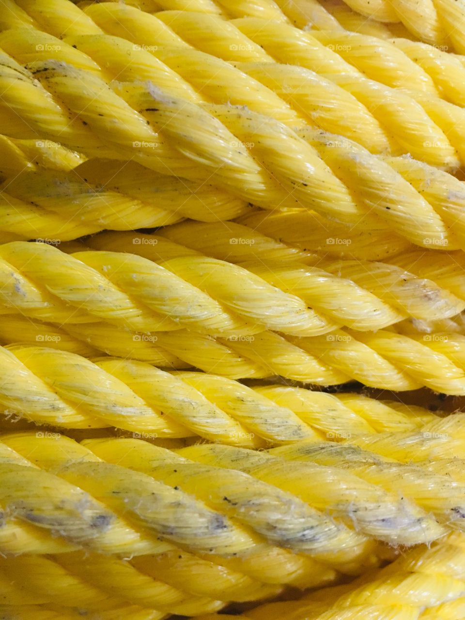 Thick yellow rope
