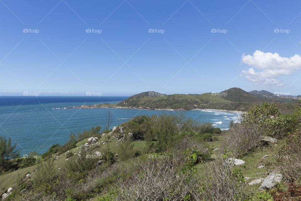 Ouvidor Beach in Santa Catarina Brazil.