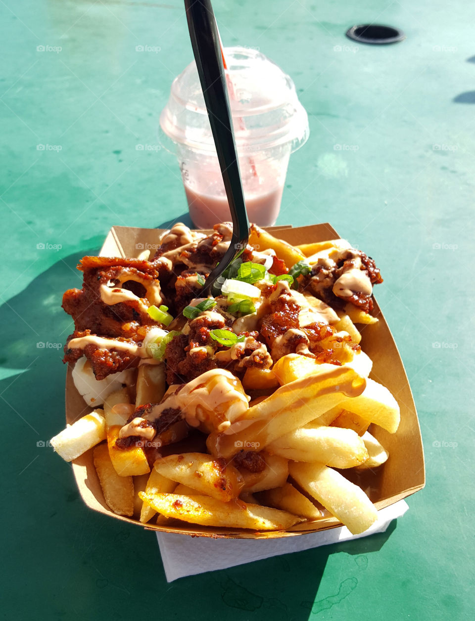 poutin, korean bbq topping, fries, overload, food fair