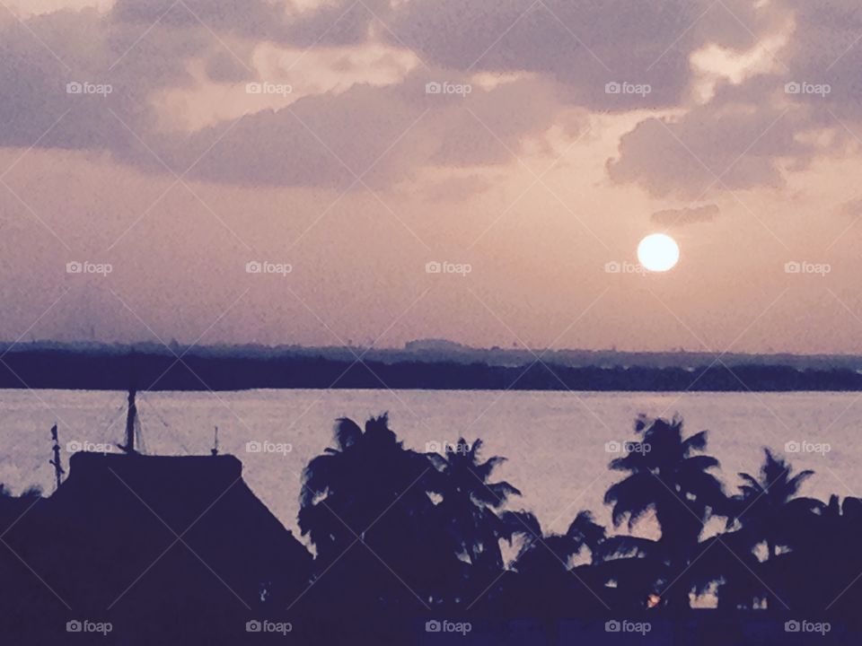 Cancun sunset 