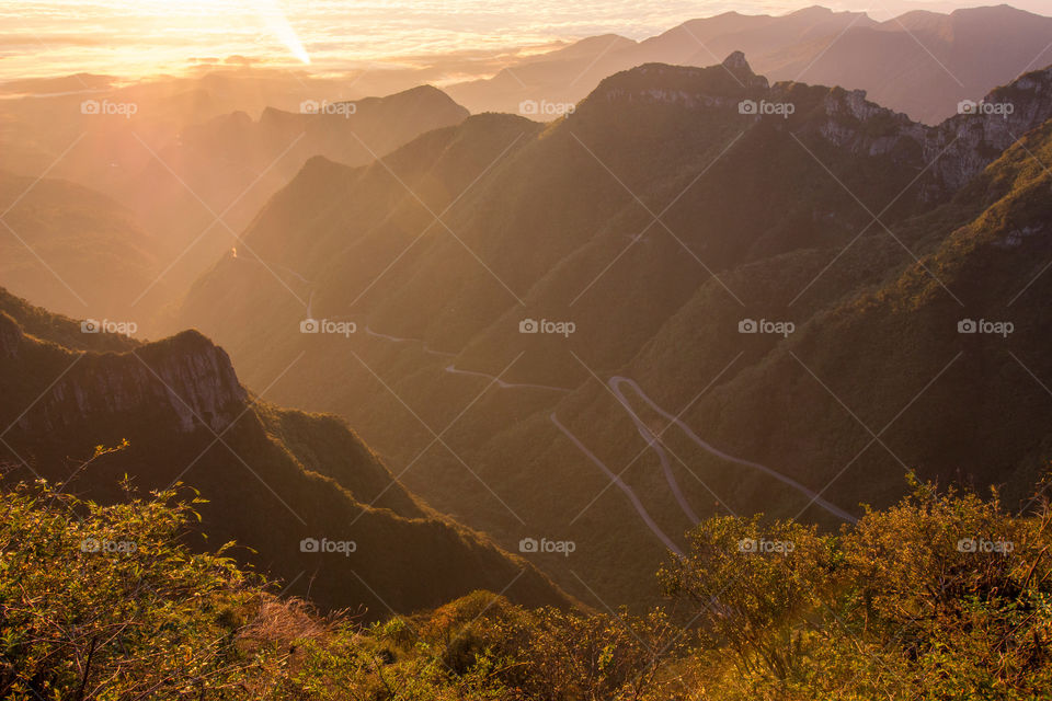 Mountains road - Sunrise