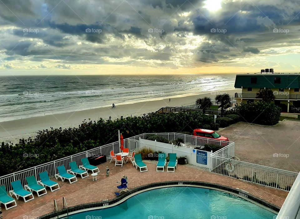 Morning Sun at the Pool