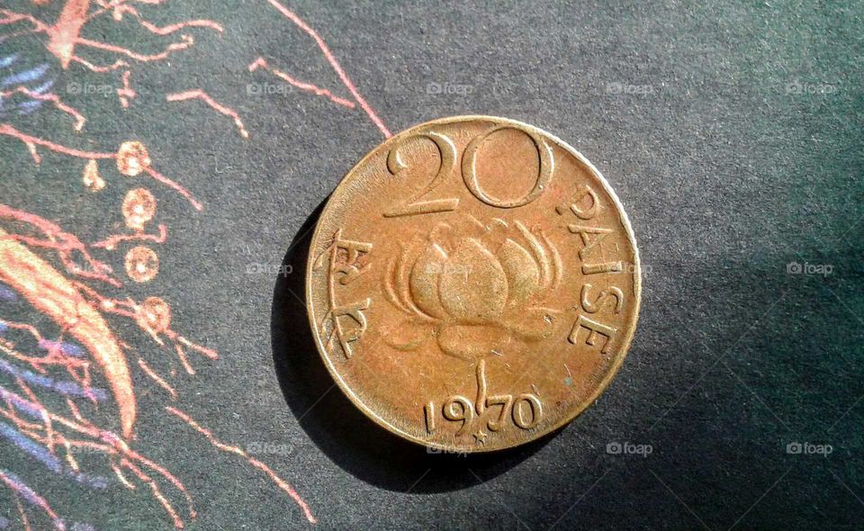 old beautiful indian coin