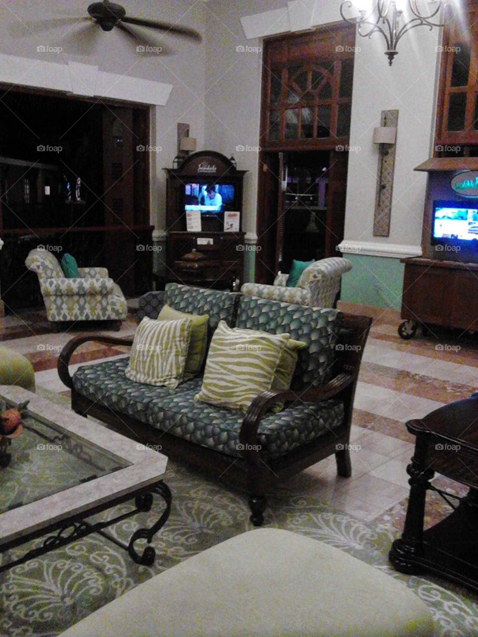 living room at Grandma's house