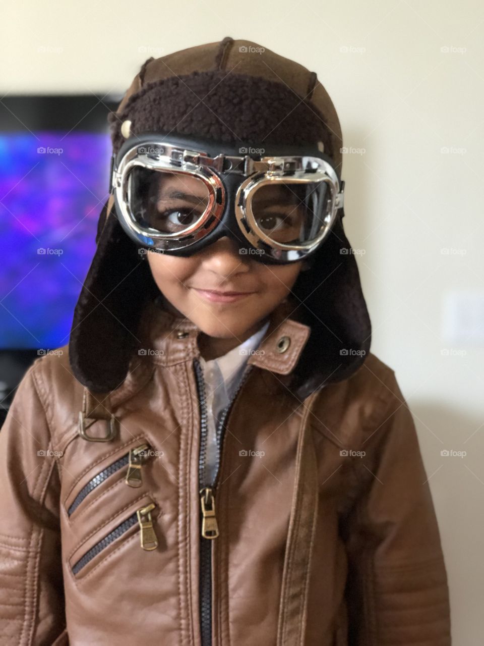 She was Amelia Earhart for her school project. 
