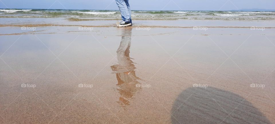 Reflection on the sea