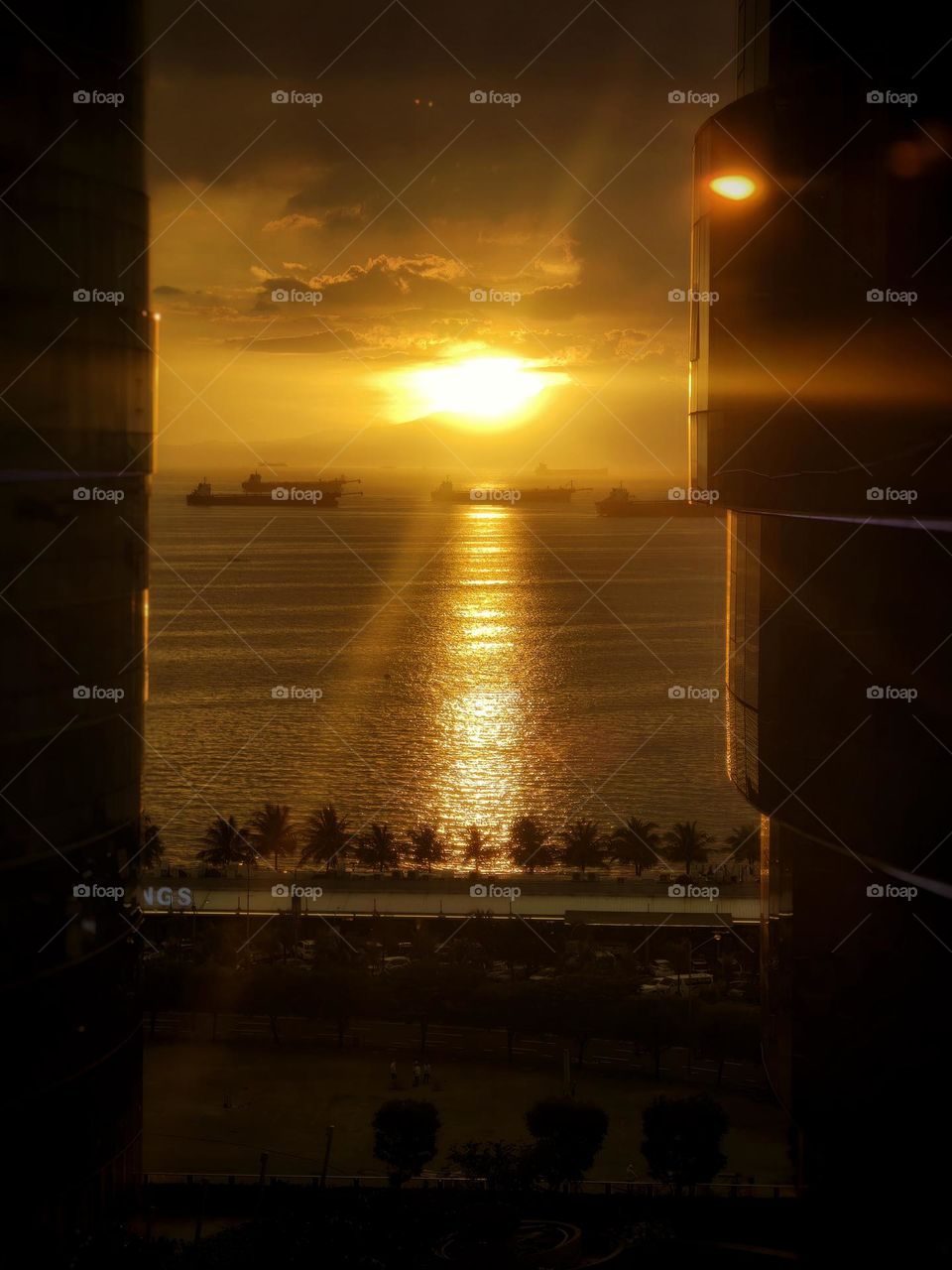 Sunset view at my office