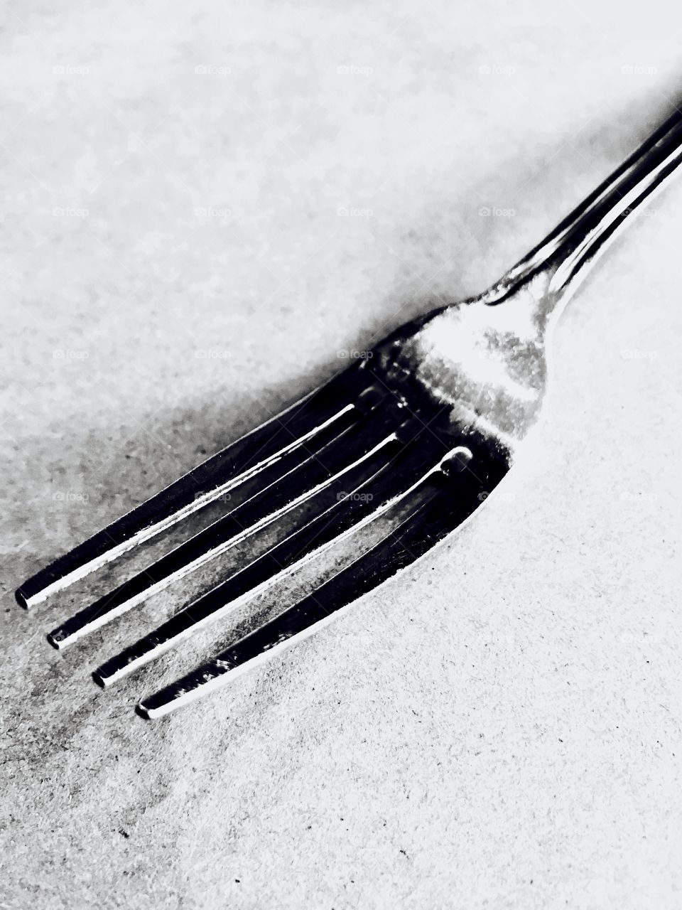 Black and white fork 
