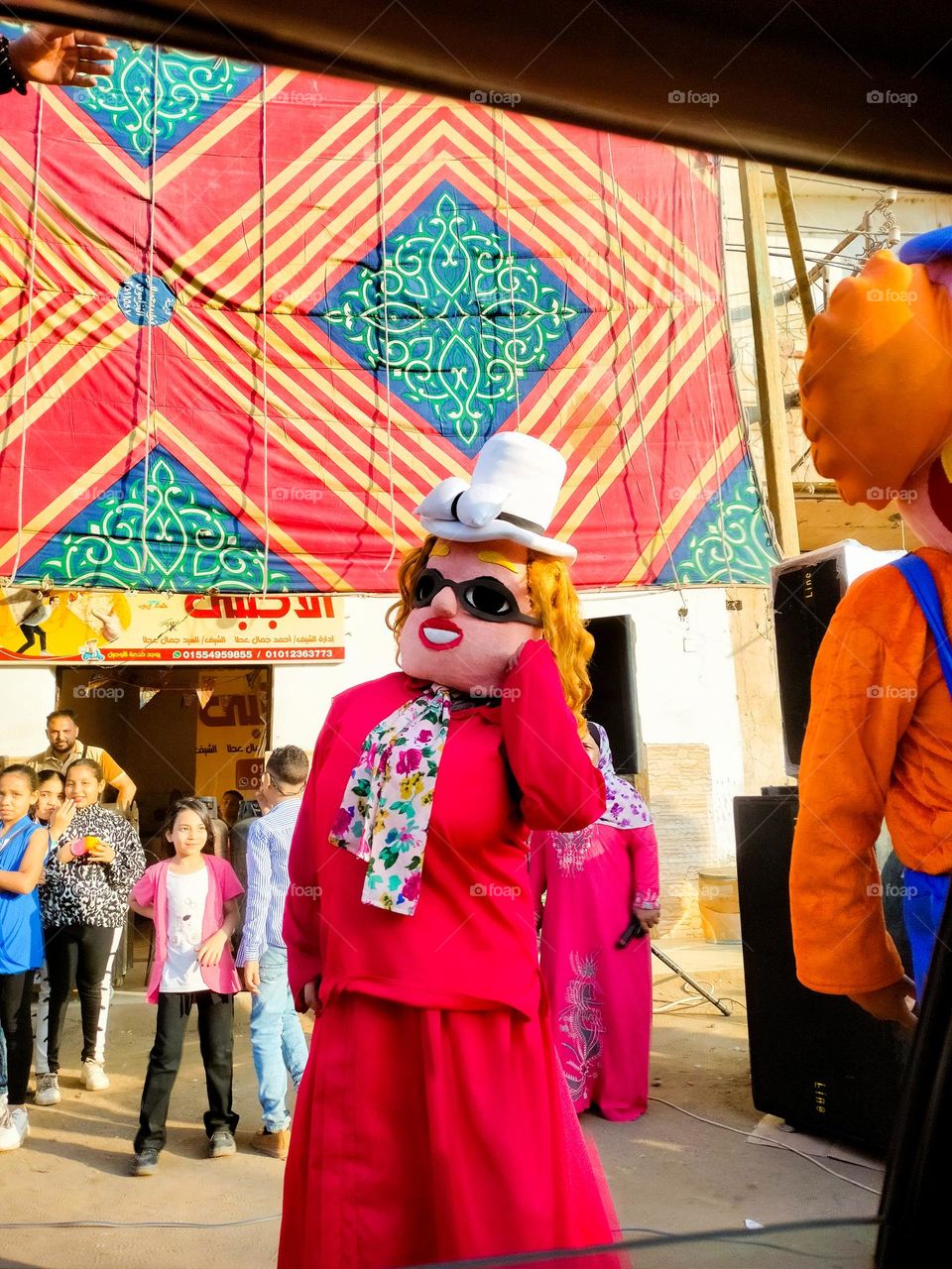 crowded celebration in the eid in egypt