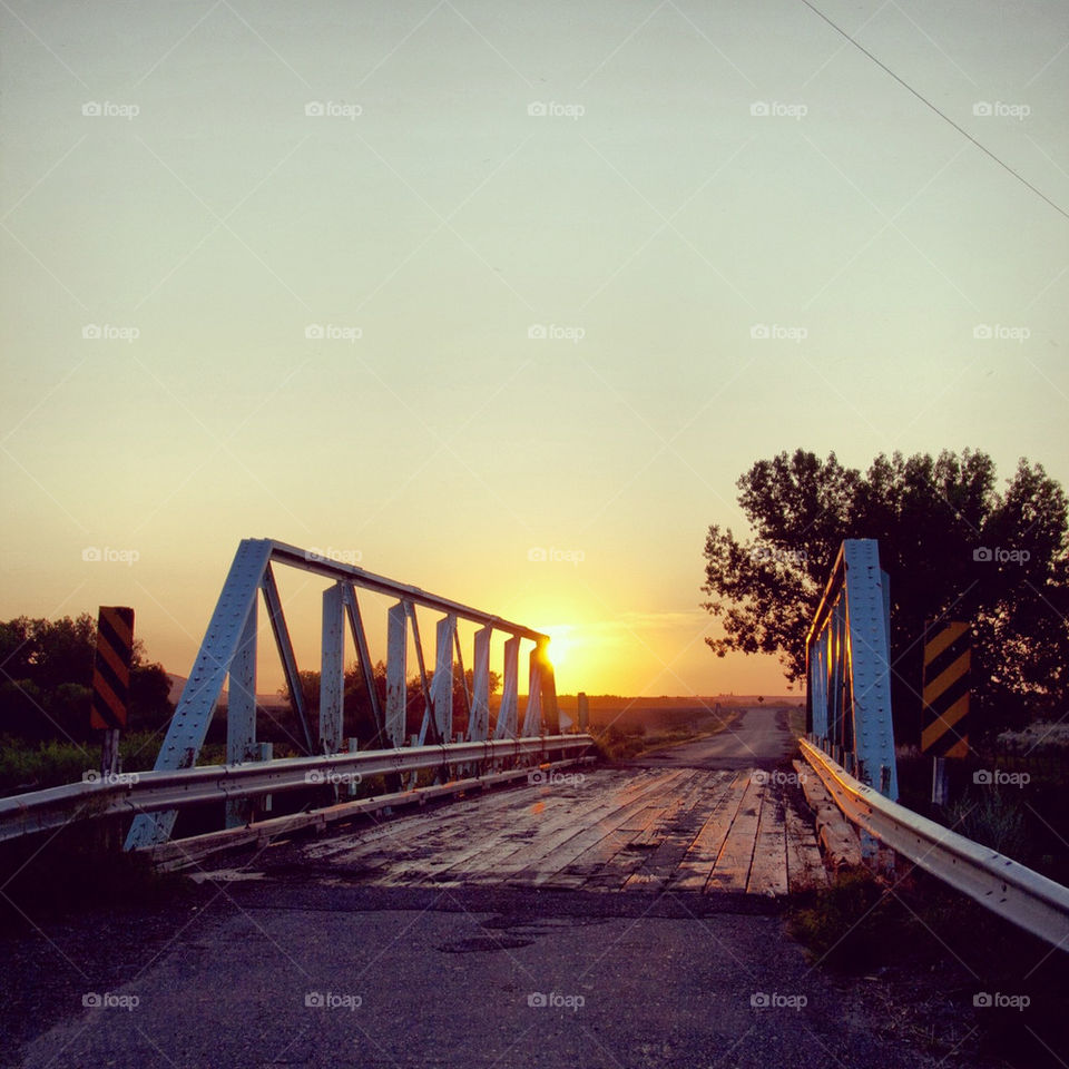 sunset road sunrise bridge by redrock