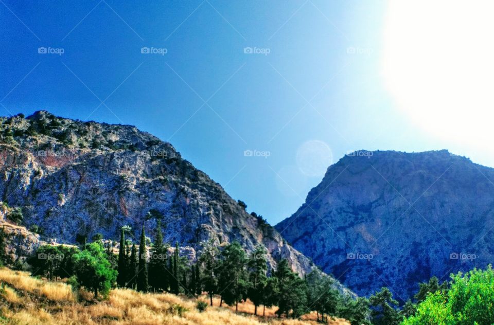Mountains Delphi, Greece