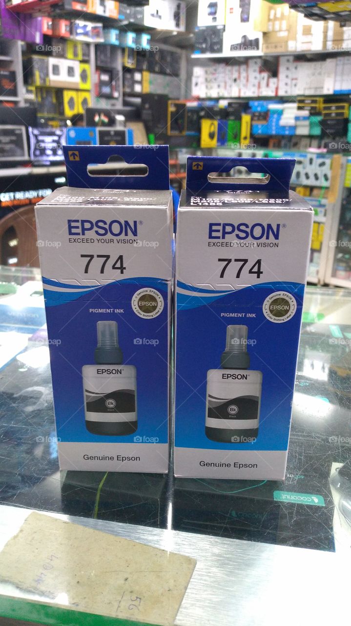 Epson printer black ink