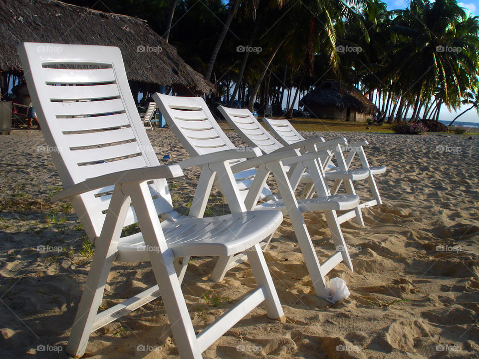 Chairs in summer