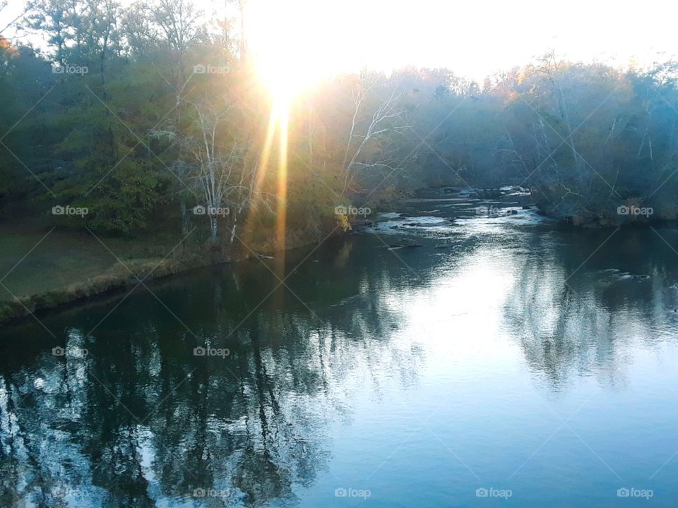 Sunlight On Beautiful River
