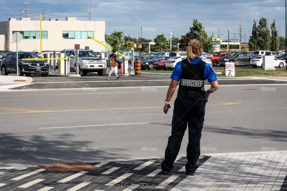 Woman enforcement officer