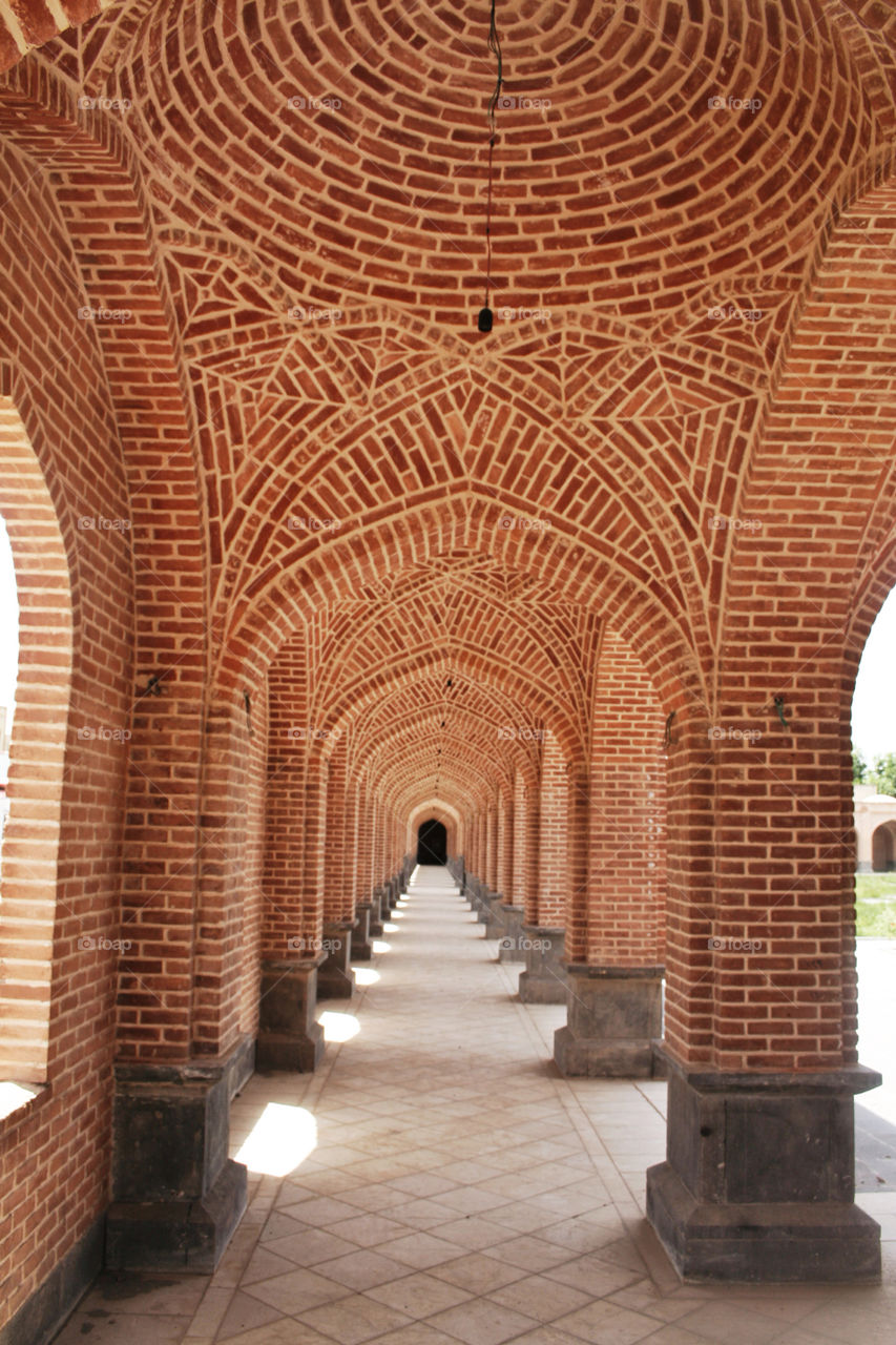 old brick column ardabil by nader_esk