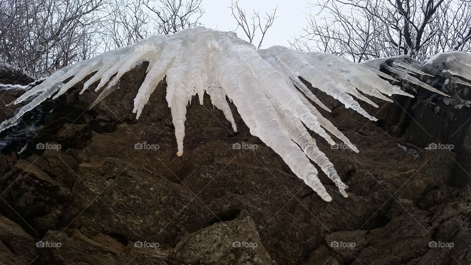 Icicles from above!