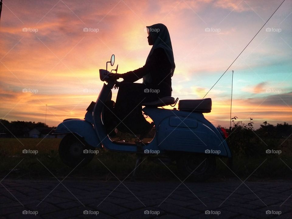 my beautiful scooter