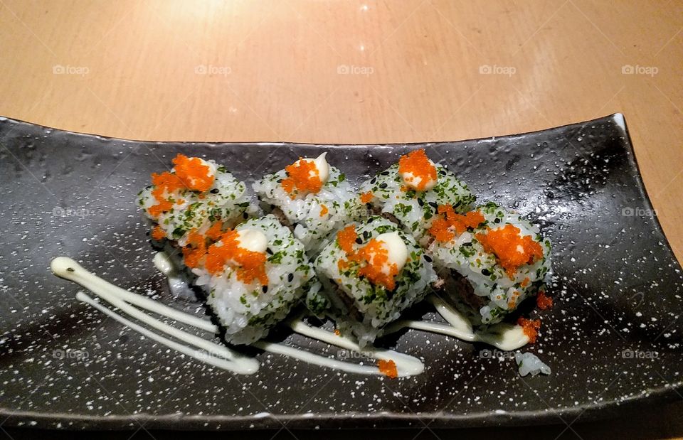 tuna sushi.