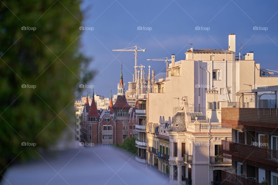 Barcelona 's modernism from the balcony