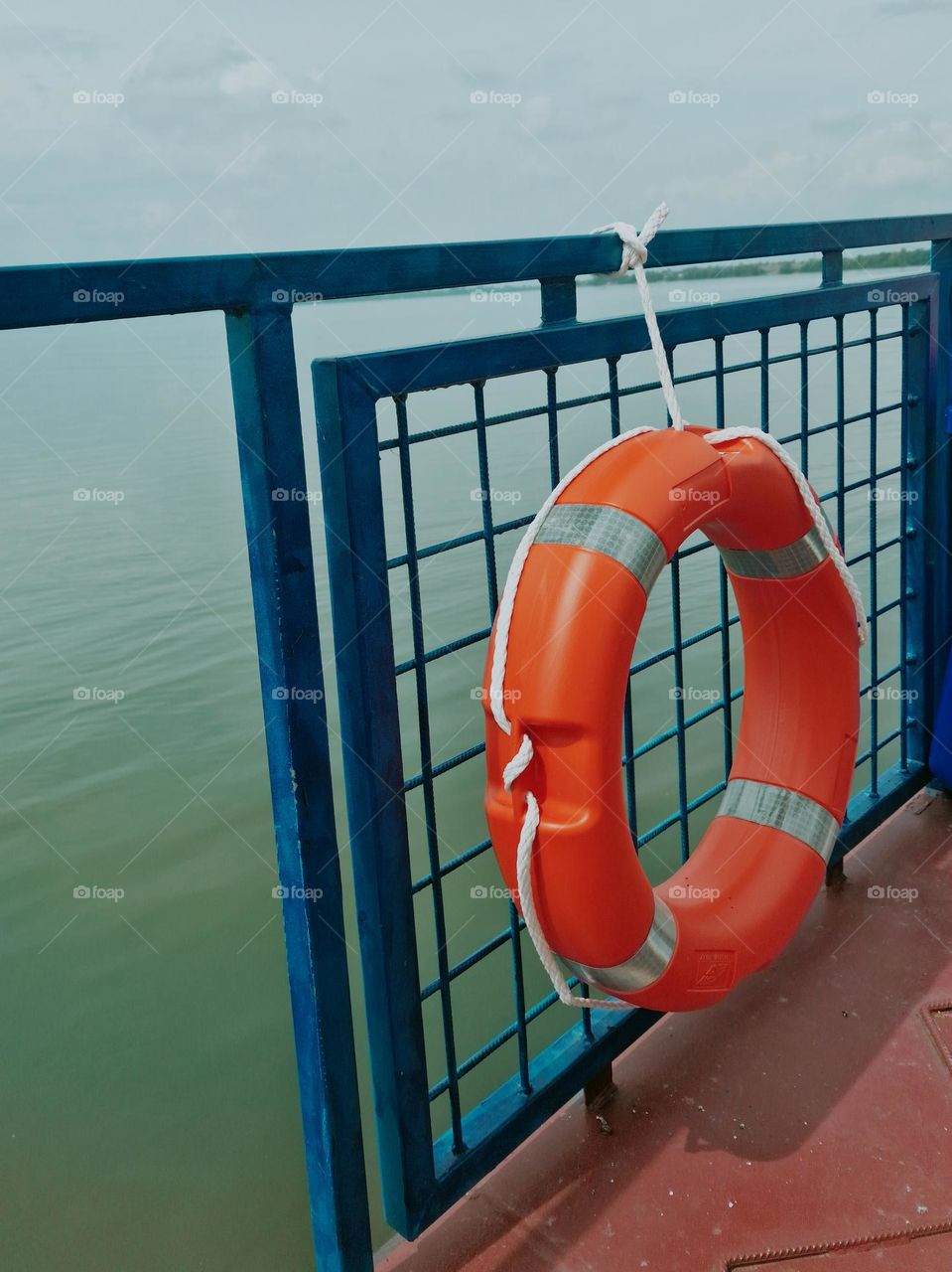 fence and lifebuoy