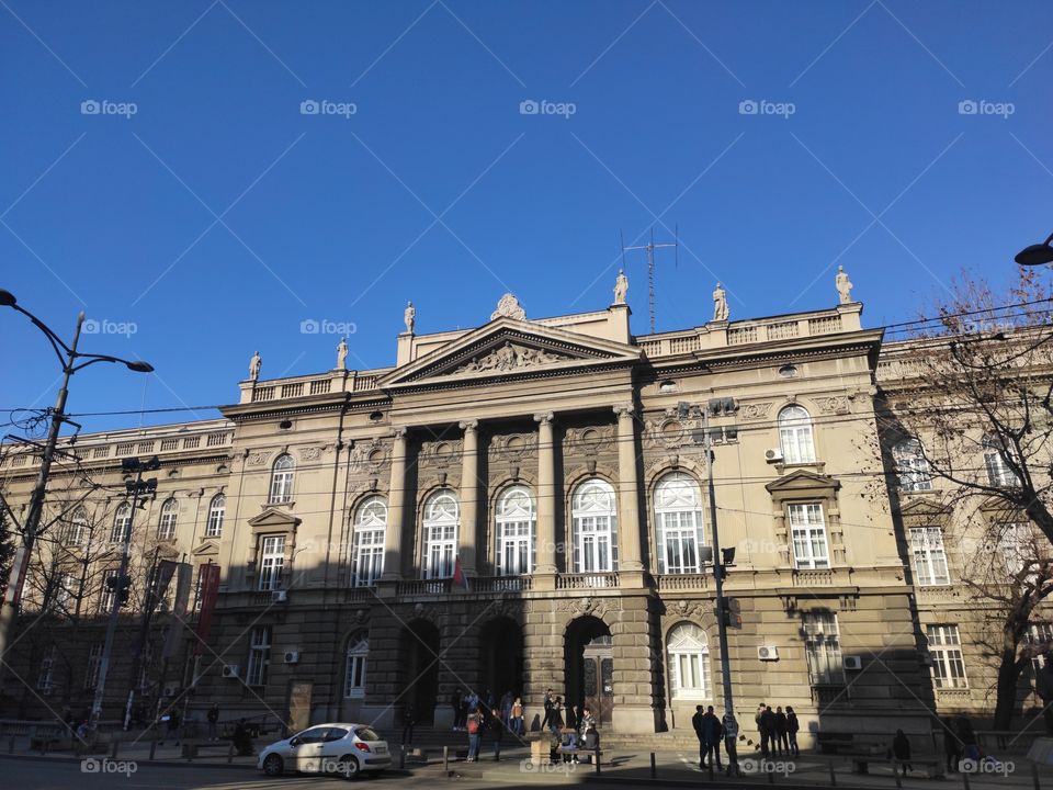 Electrotechnical Faculty front facade Belgrade
