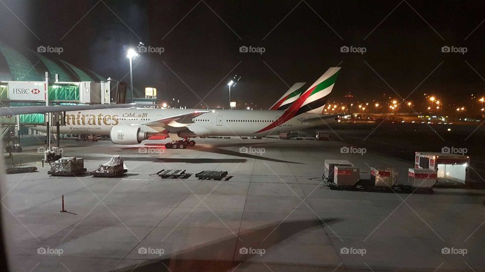 Dubai international airport. Late night flight back to South Africa