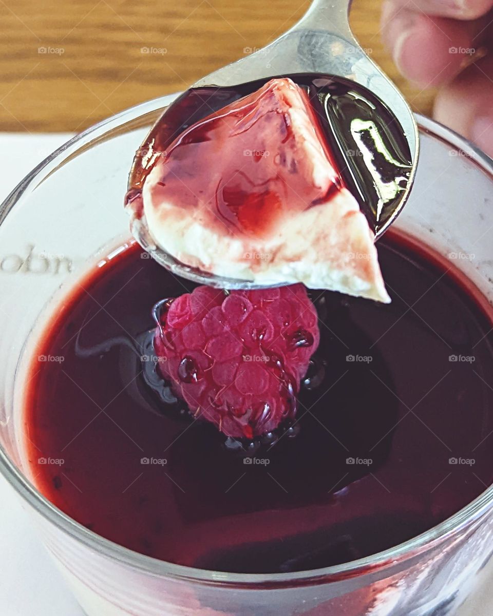 Raspberry Panna Cotta 