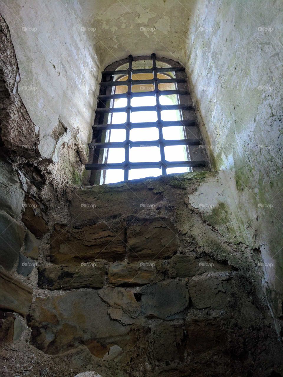 looking through the castle window