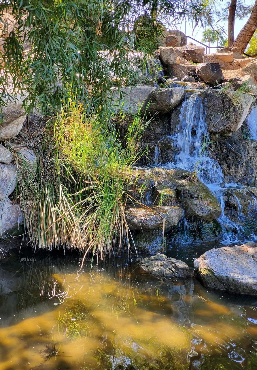 Waterfall on a Spring Day