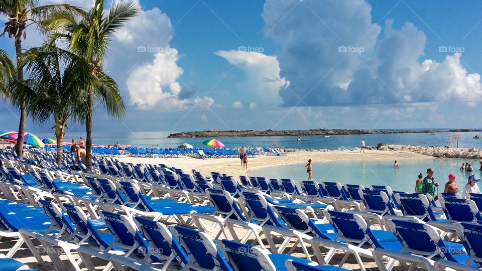 Looks like this island coco cay is going to get some rain