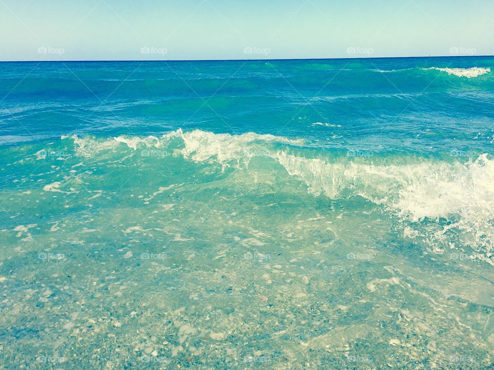Miami beach waves