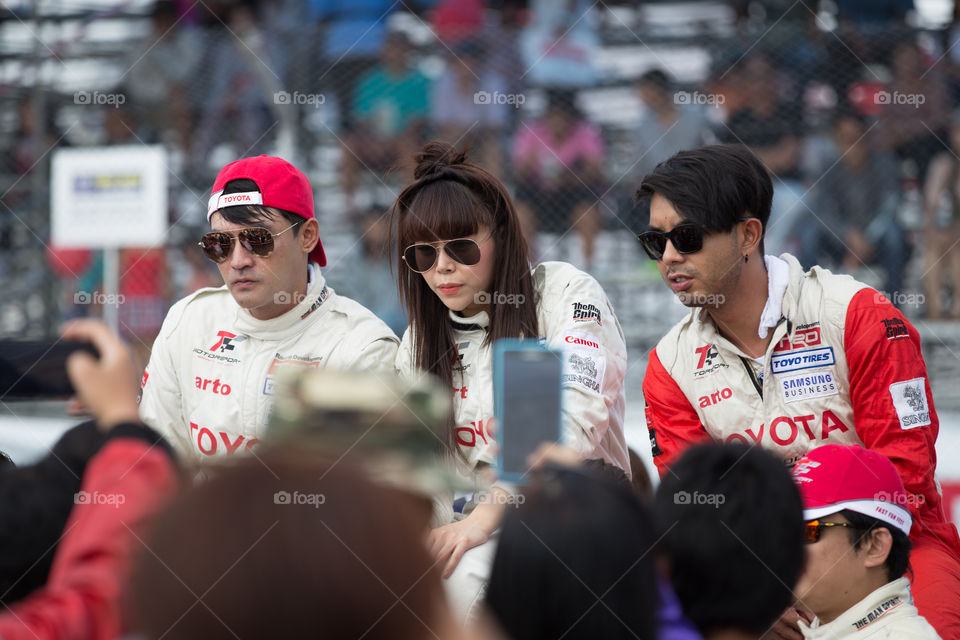 Racer from Toyota team Thailand 