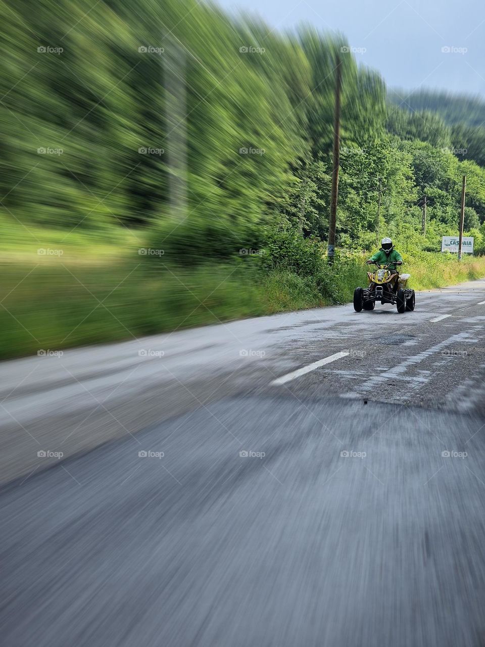 ATV ride in the forest