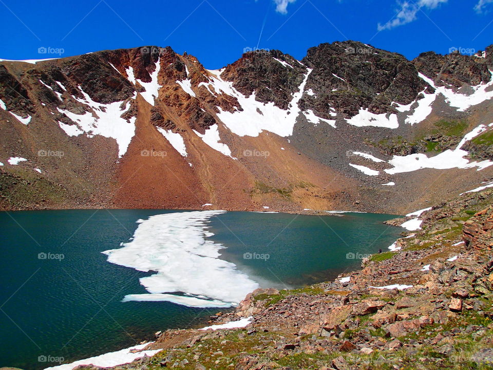 High alpine Colorado lake